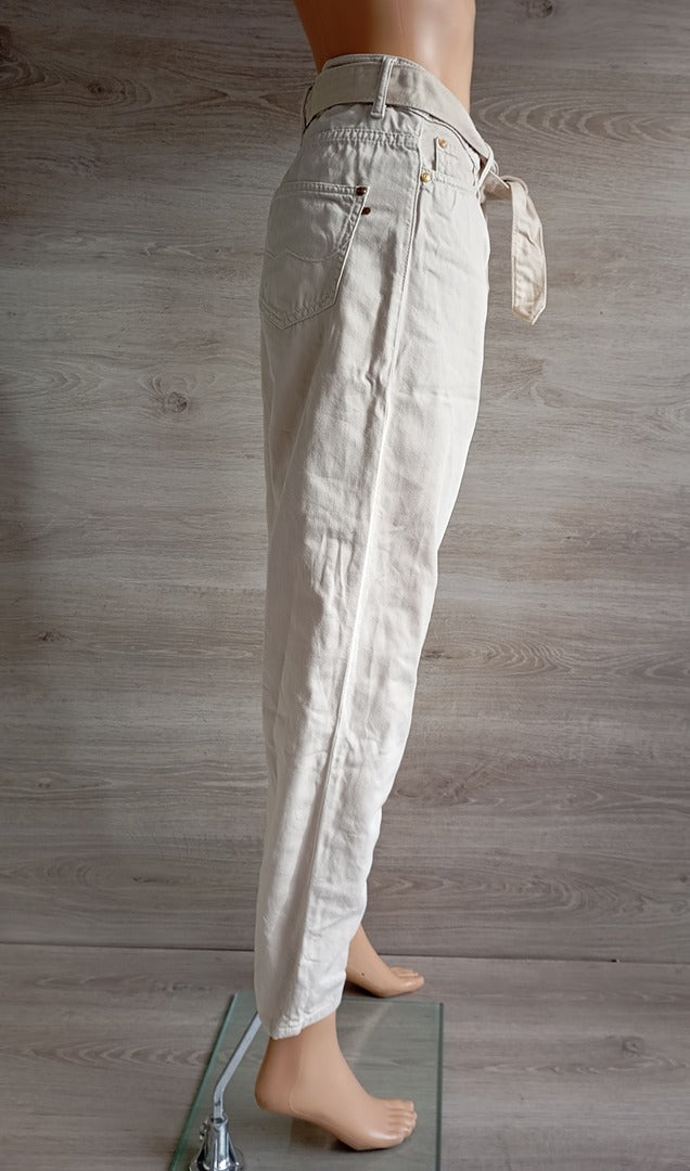 Jean slouchy Bonobo taille 34 - Beige - Très bon état - 100% coton