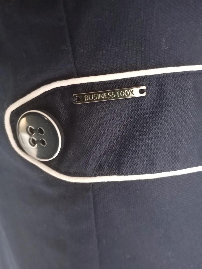 beau tailleur veste/robe f - Orsay taille S/m- marine et blanc en très bon état