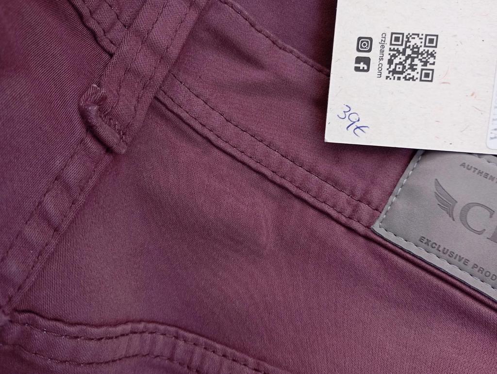 Joli pantalon chinos taille Xl/2xl couleur bourgogne - Crz - neuf