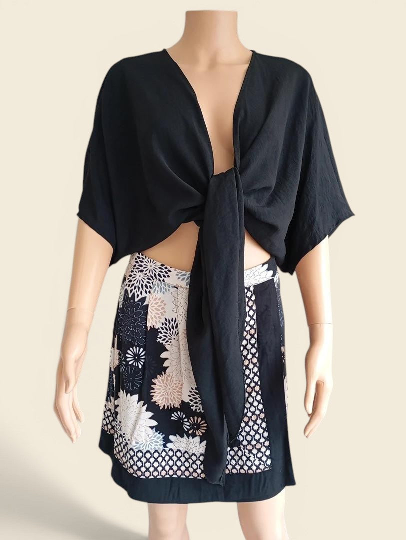 Ensemble Top et Jupe New Collection – Noir – Taille Unique – Modèle Mariana