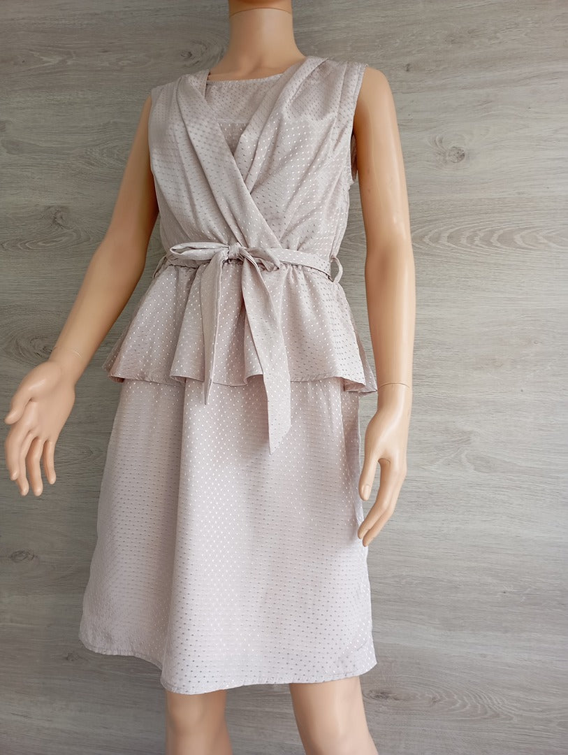 Robe courte sans manches 🌸 Object 🌸 M - beige - Neuf avec étiquette