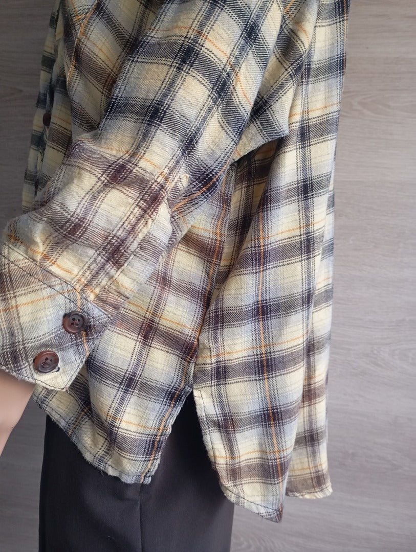 Chemise à carreaux Urban Outfitters taille S - tons crème