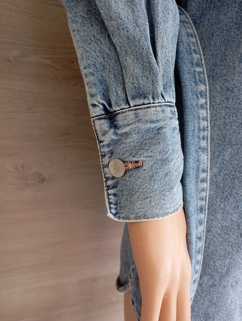 Robe en jean manches longues H&m - Xs - Bleu - Très bon état