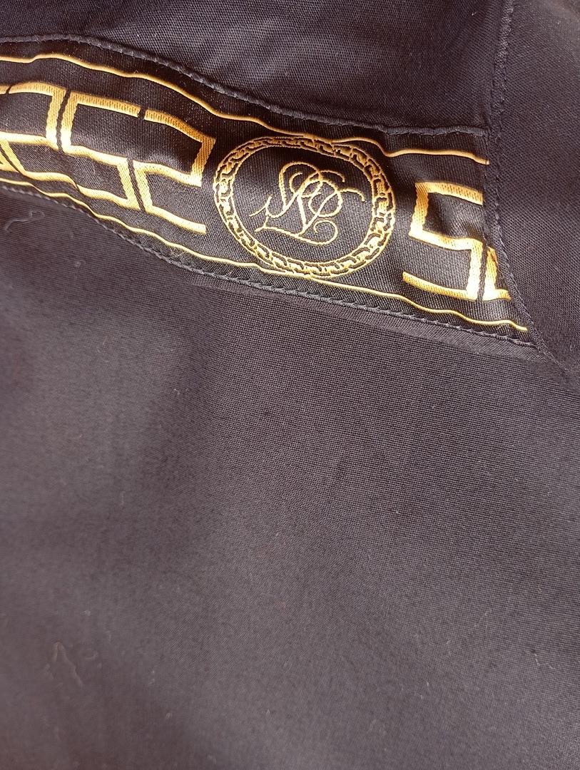Chemise homme manches courtes 🌸 Siksilk 🌸 M - Noir et doré - Neuf - coton