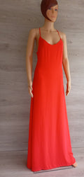 Superbe robe longue Easy Wear taille S - corail - neuve