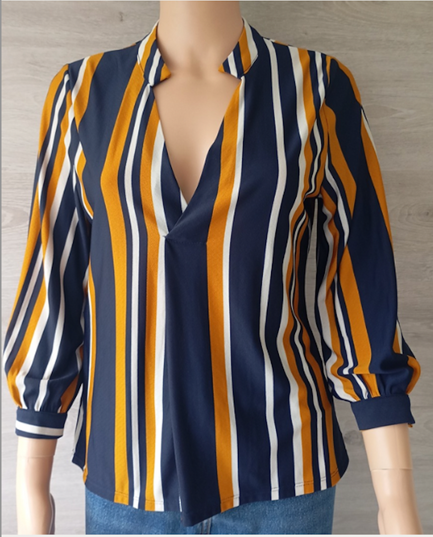 Blouse femme rayée taille S multicolore très bon état - morgan