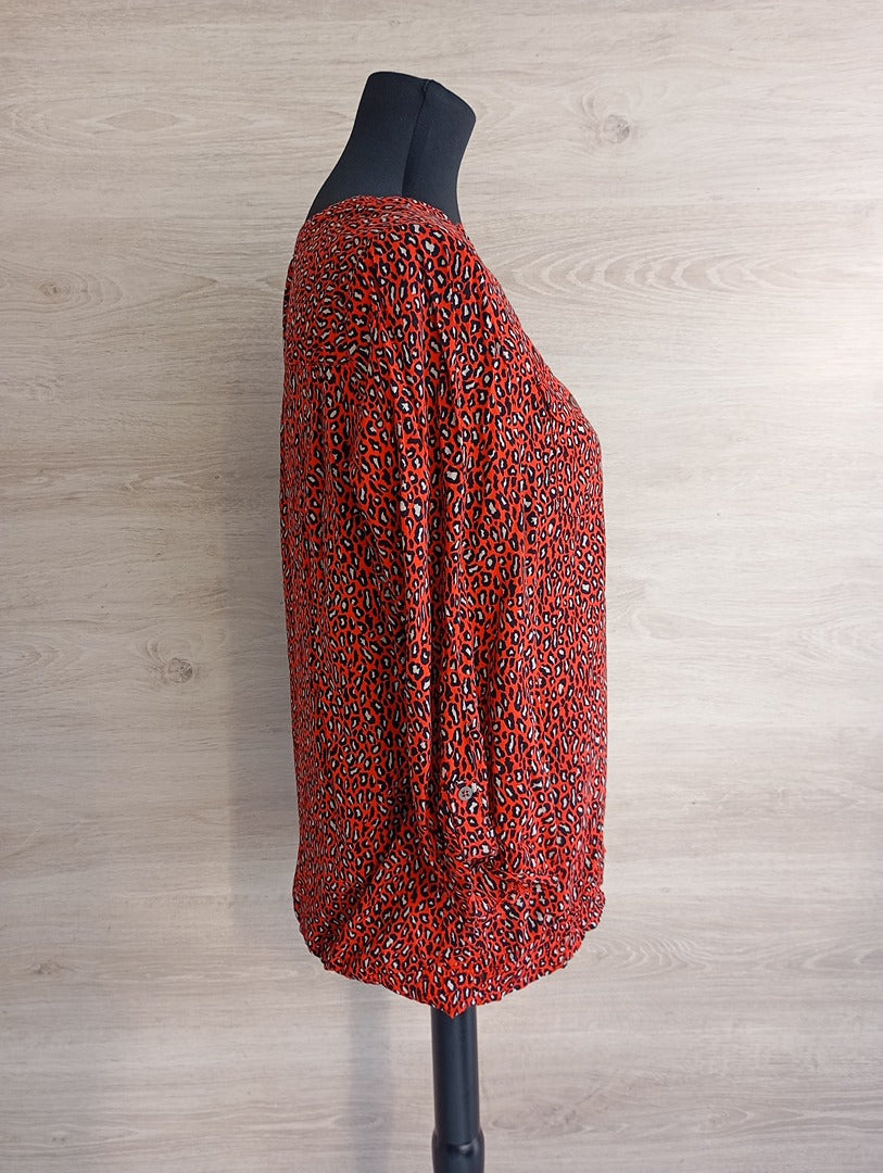 Blouse Bréal - 40 - Rouge - Très bon état - viscose