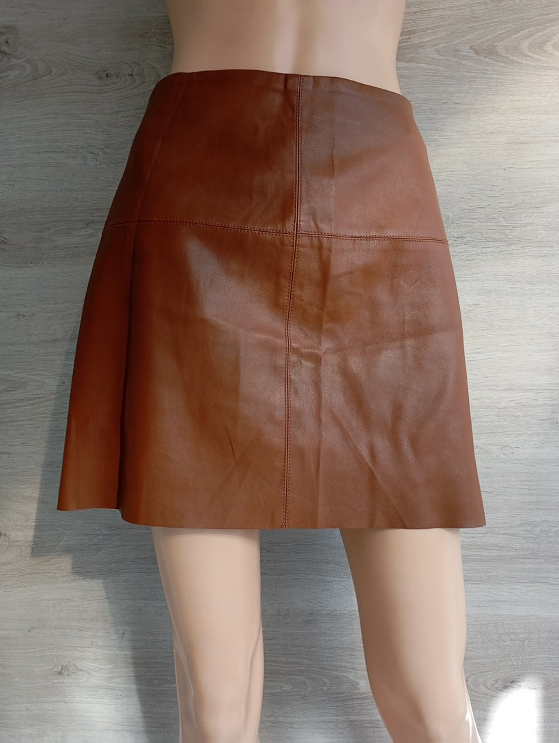 Mini-jupe marron - Pimkie - T36 - Très bon état