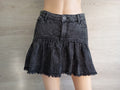 Jupe courte en jean gris/noir - Only - XS - Neuf