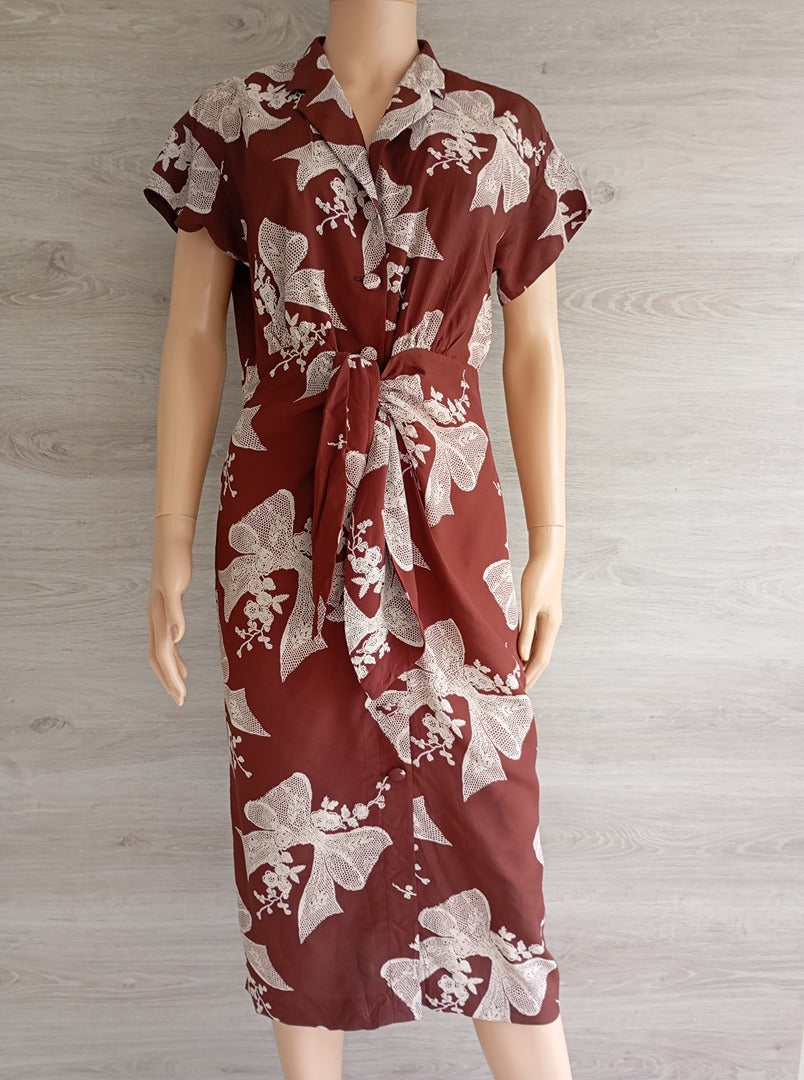 Robe midi Boa Paris - 38 - Bordeaux - Très bon état - viscose