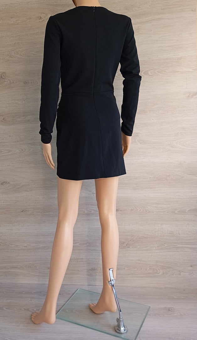Robe courte manches longues - Zara - S - Noir - Neuf avec étiquette
