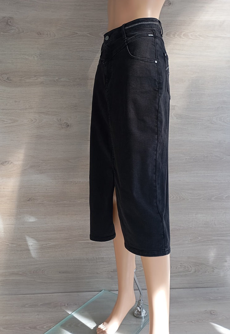 Jupe en jean Elora - 38 - Noir - Très bon état