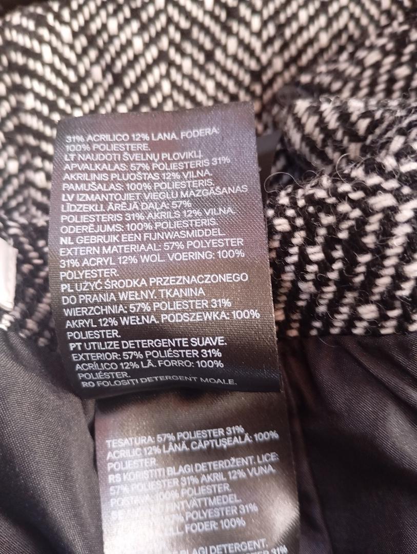 Jupe courte d'hiver H&m - 34 - Noir et blanc - Très bon état