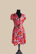 Robe Fleurie Fuchsia Zara Basic – Taille S | Seconde Main