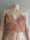Crop top lefties - M - Orange - Neuf avec étiquette