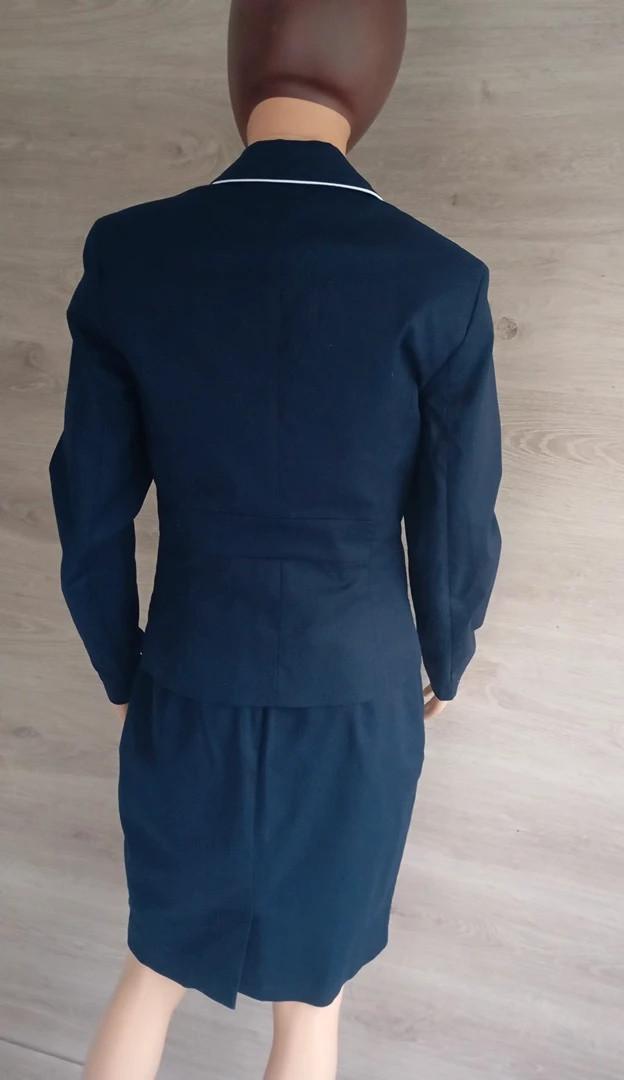 beau tailleur veste/robe f - Orsay taille S/m- marine et blanc en très bon état