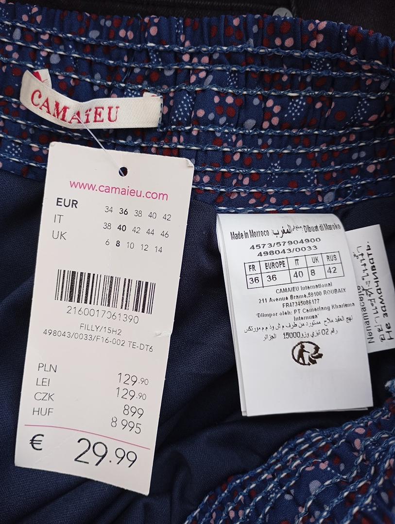 Mini-jupe bleu marine - Camaïeu - T36 - Neuve avec étiquette