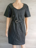 Robe Kaporal manches courtes - L - Noir - neuve - cuir