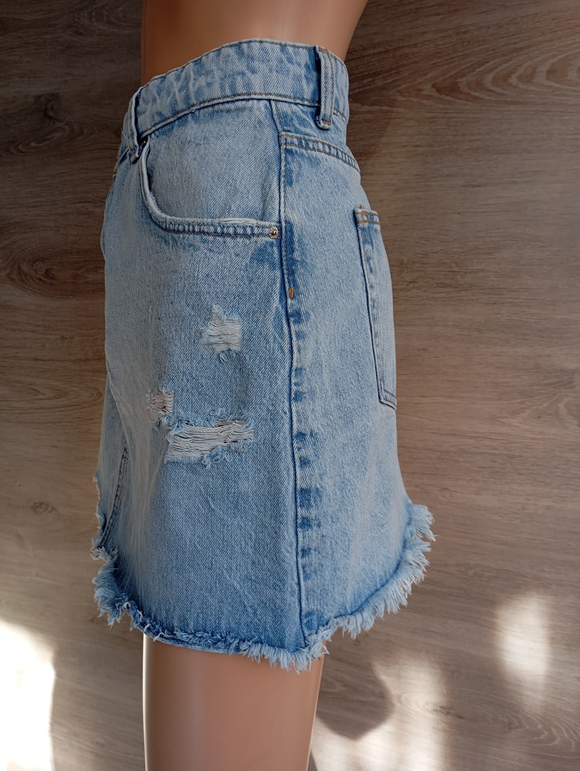 Jupe courte en jean bleue - Pull&Bear - T44 - Très bon état