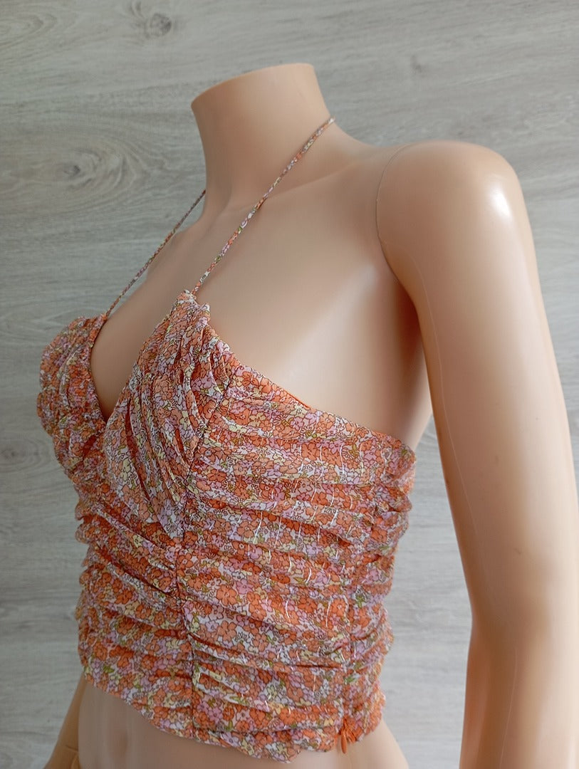 Crop top lefties - M - Orange - Neuf avec étiquette
