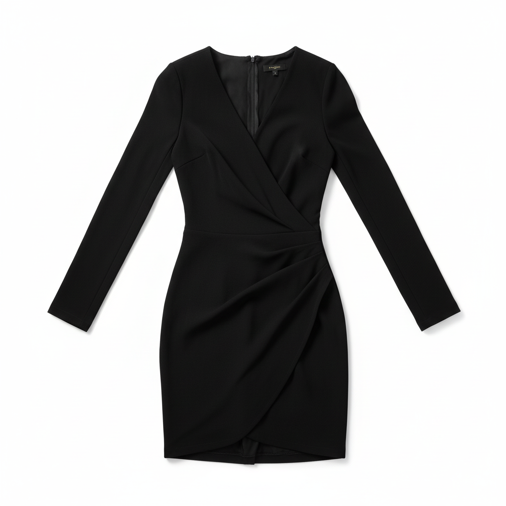 Robe courte manches longues - Zara - S - Noir - Neuf avec étiquette