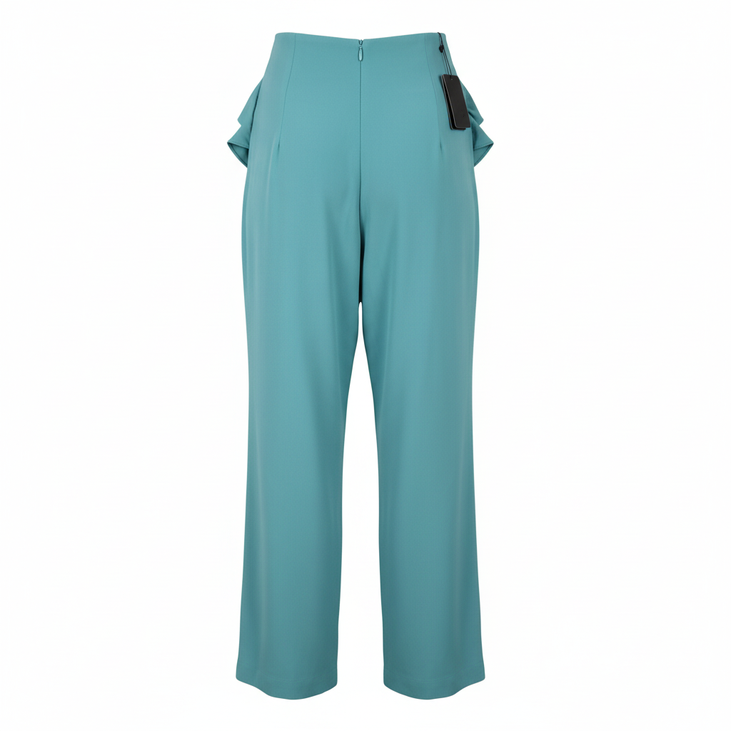 Pantalon femme Kaoa turquoise fluide taille 40