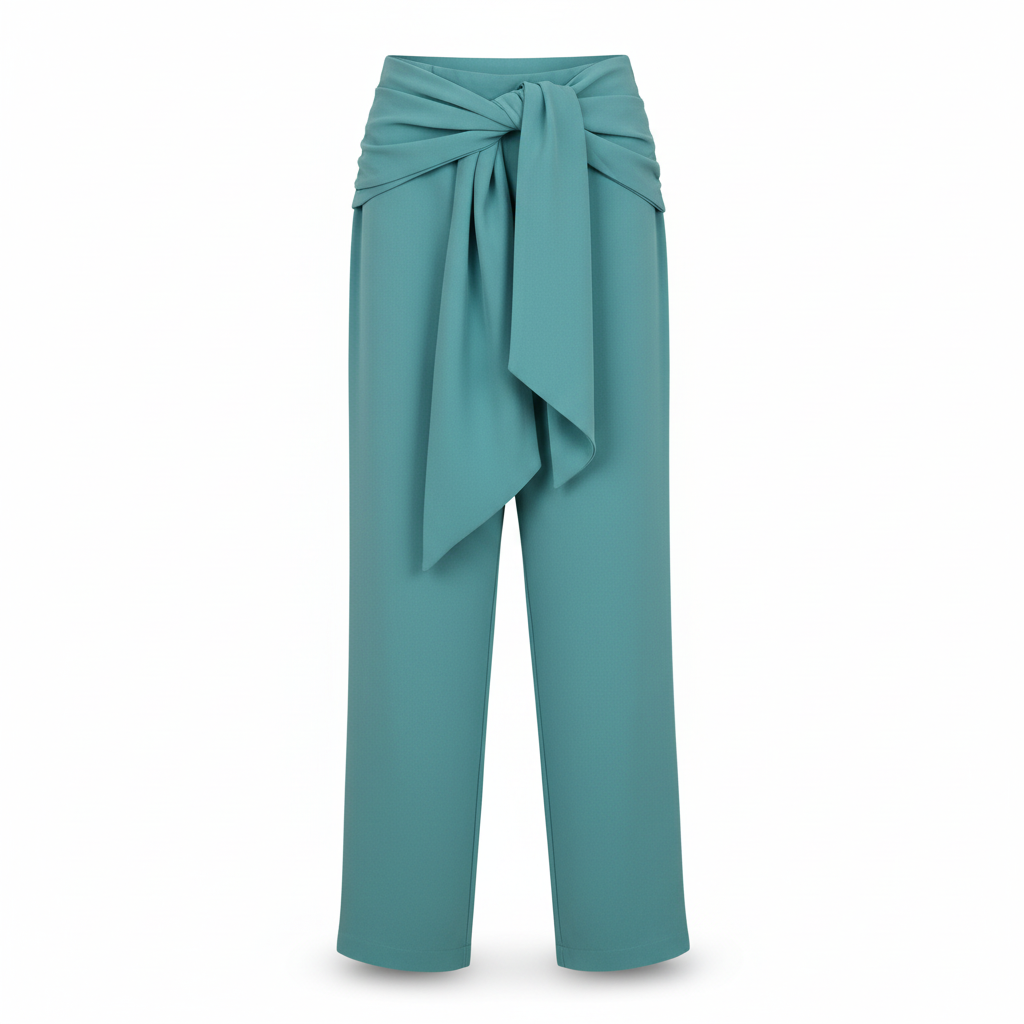 Pantalon femme Kaoa turquoise fluide taille 40