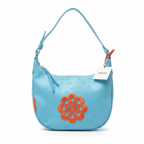 Beau sac à main Desigual - Bleu et orange - neuf