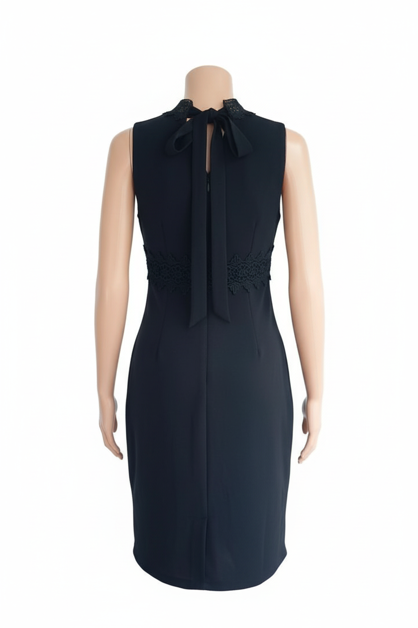 Robe Yumi noire sans manches - vue de dos