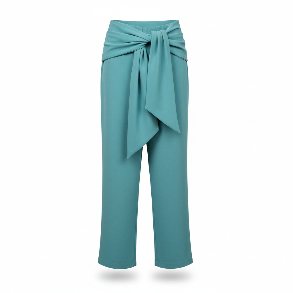 Pantalon femme Kaoa turquoise fluide taille 40