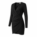 Robe courte manches longues - Zara - S - Noir - Neuf avec étiquette