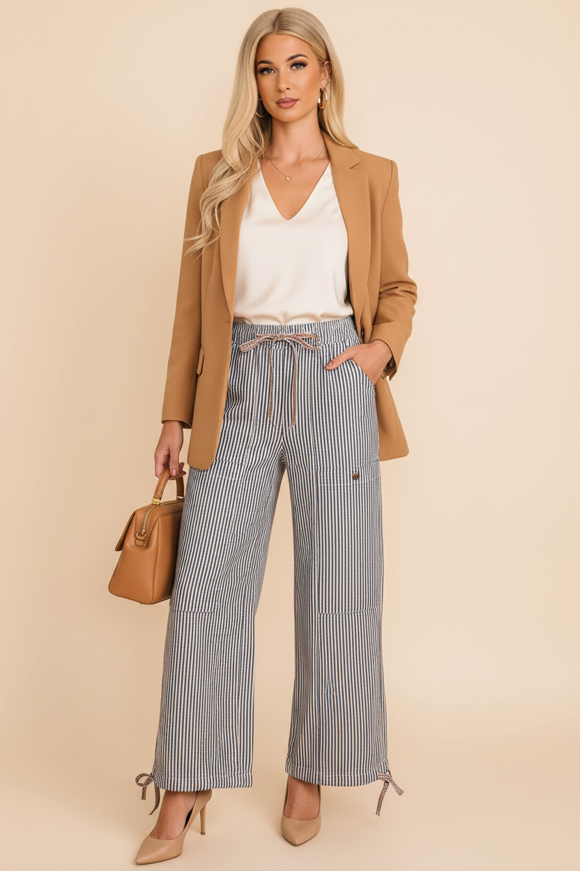 Pantalon rayé - Style chic parisien