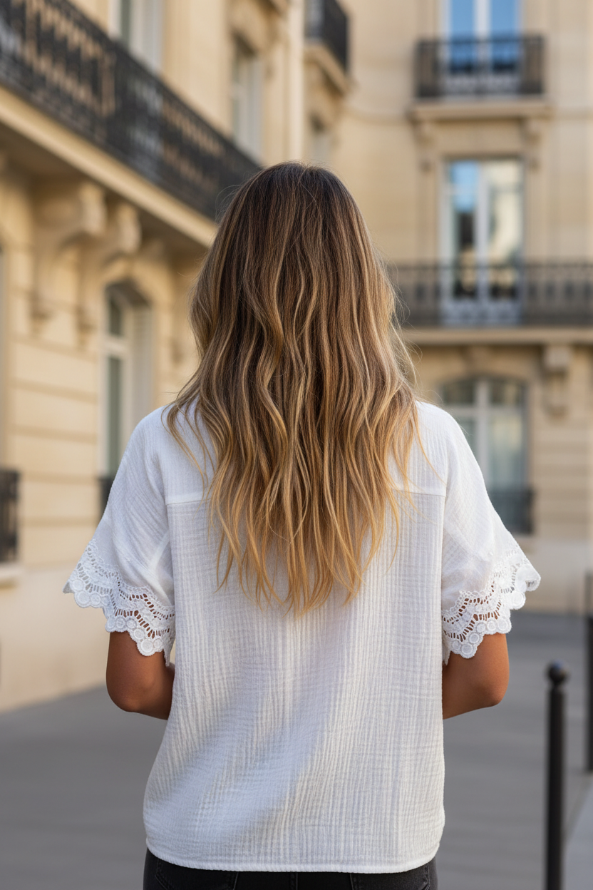 Photo de dos – détail dentelle