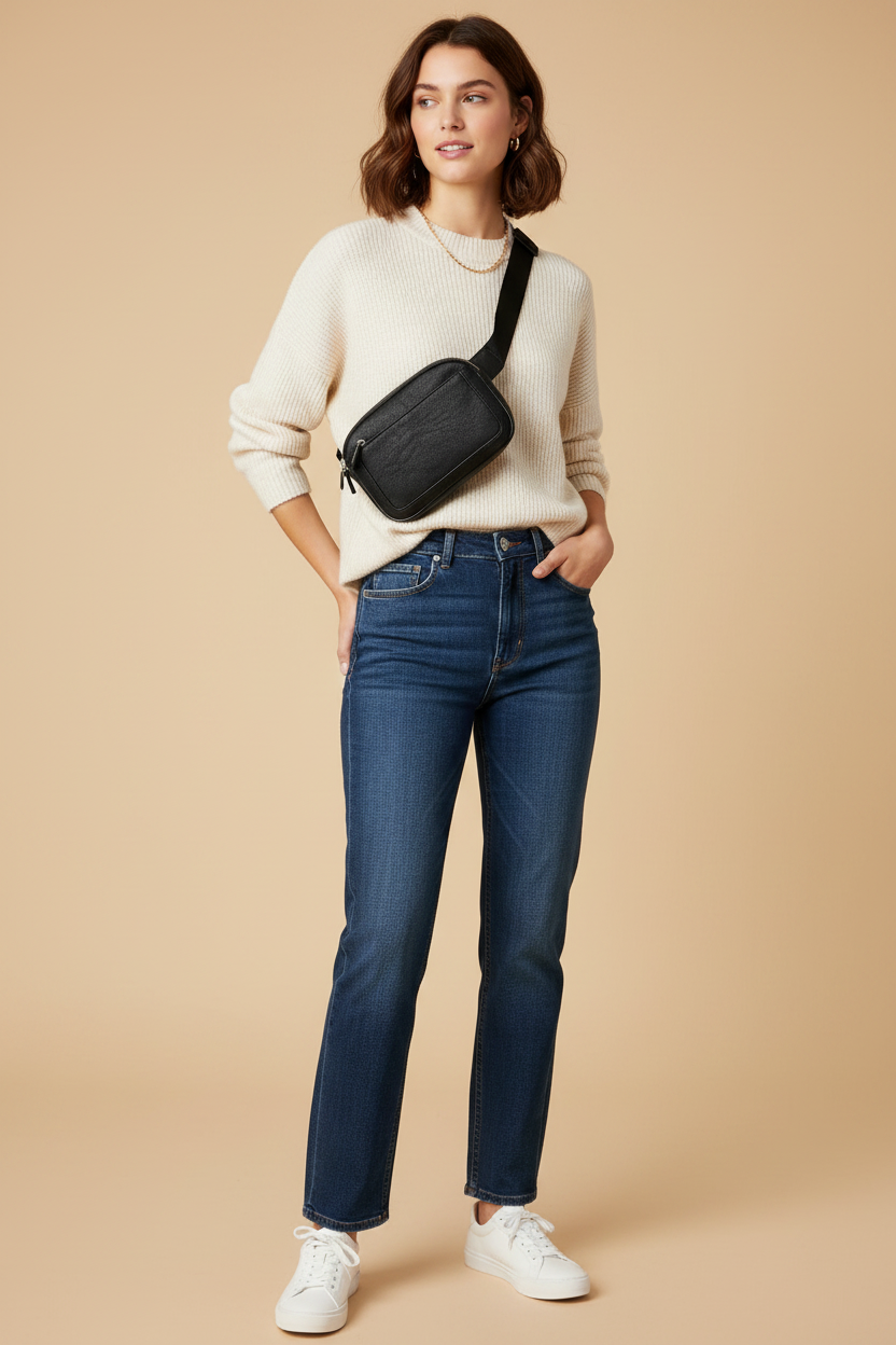 Sac bandoulière porté