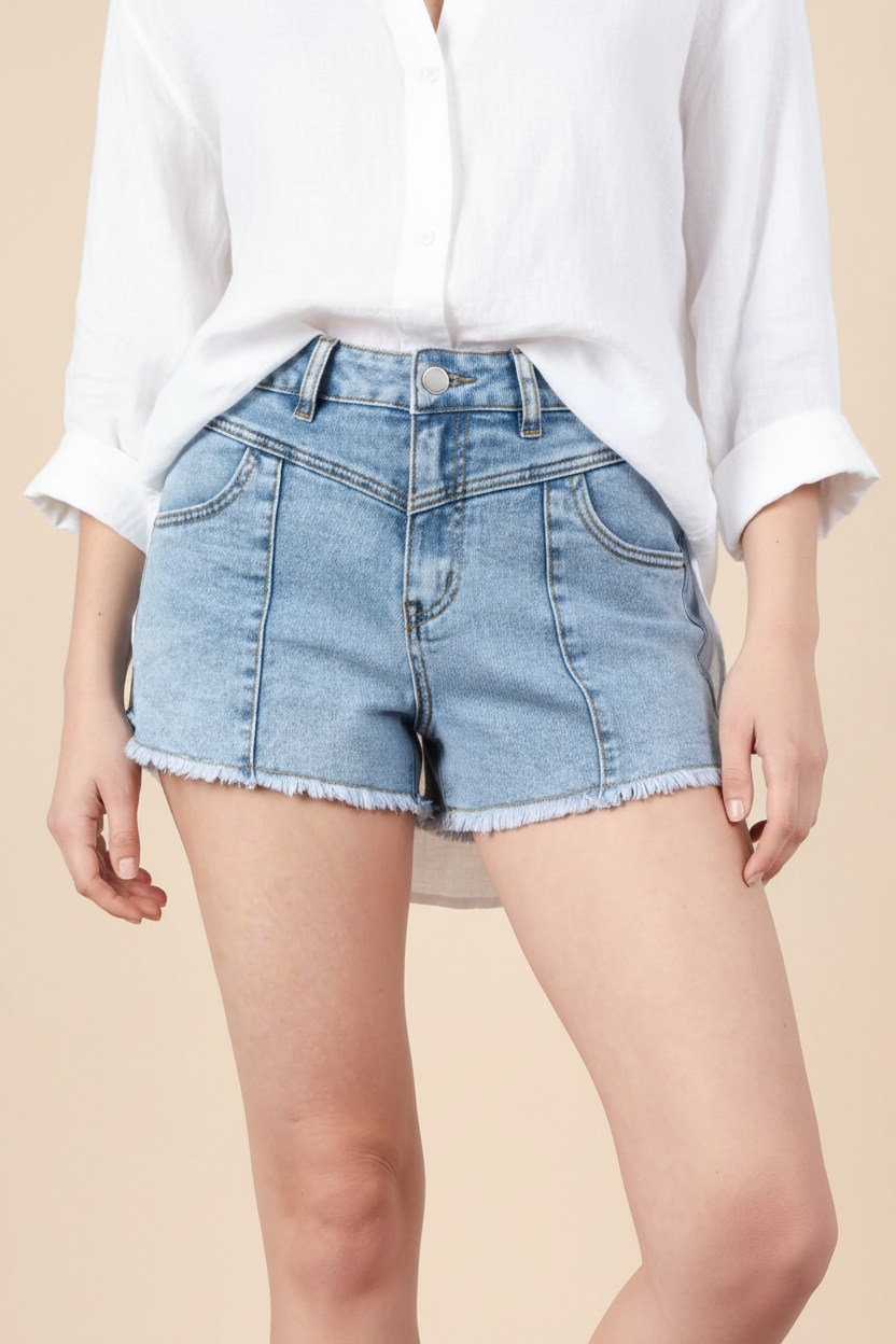 Short myosotis - styling lin blanc