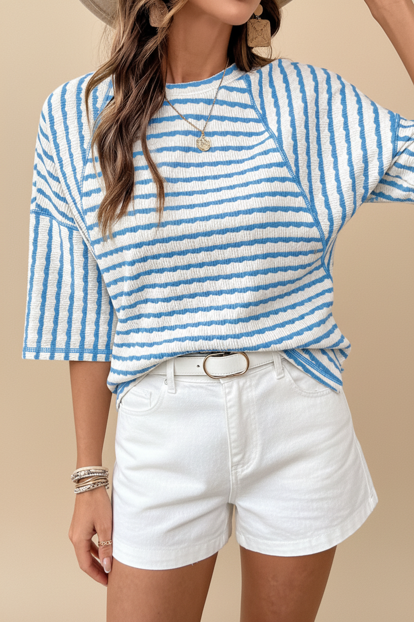 Sky Blue Stripe face