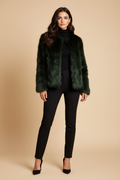 Veste fourrure portée mannequin